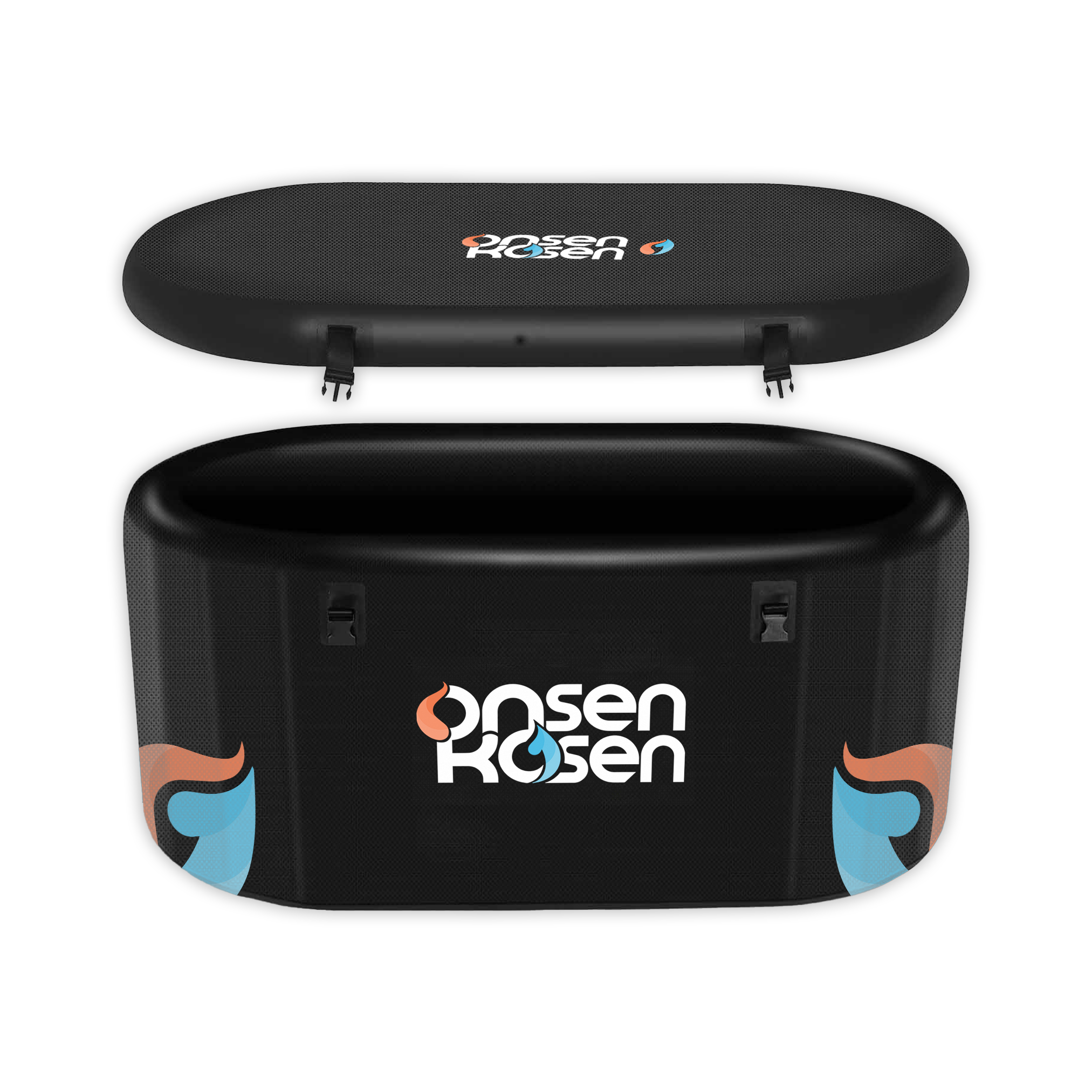 OnsenKosen Dogo 1 Person Therapy Tub with stainless steel jets and wooden exterior