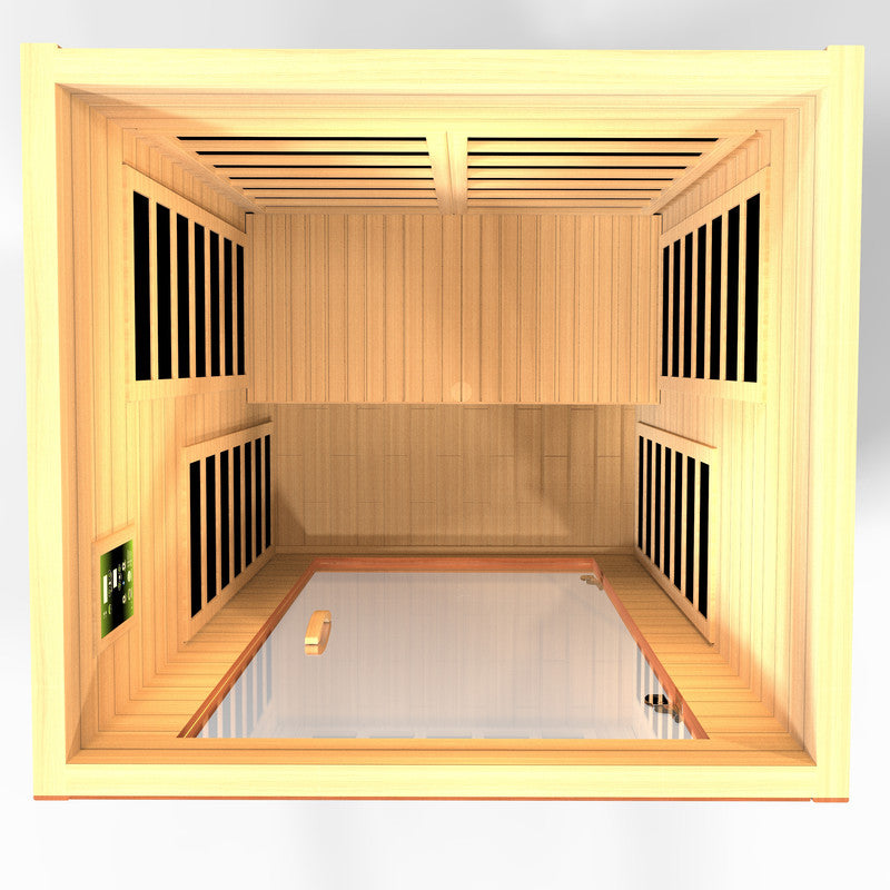 Dynamic Saunas Avila Elite 1-2-person Ultra Low EMF (Under 3MG) FAR Infrared Sauna (Canadian Hemlock)