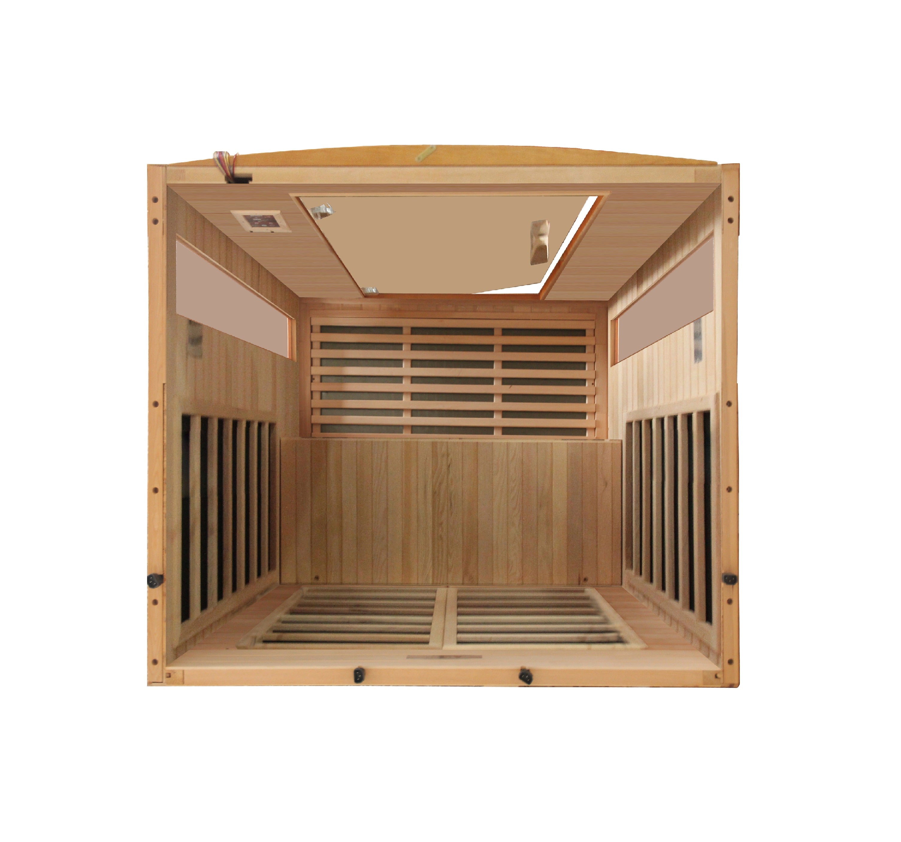 Two person low EMF FAR infrared sauna with dynamic San Marino design