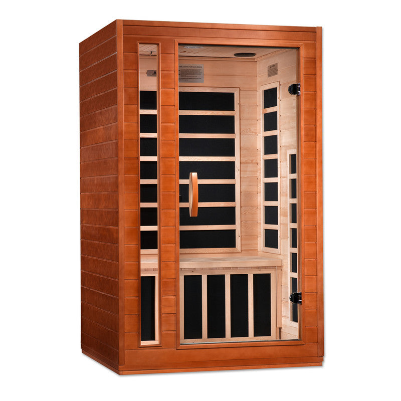 Dynamic Saunas Cordoba 2-person Low EMF (Under 8MG) FAR Infrared Sauna (Canadian Hemlock)