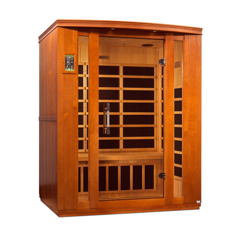 Dynamic Saunas Bellagio 3-person Low EMF (Under 8MG) FAR Infrared Sauna (Canadian Hemlock)