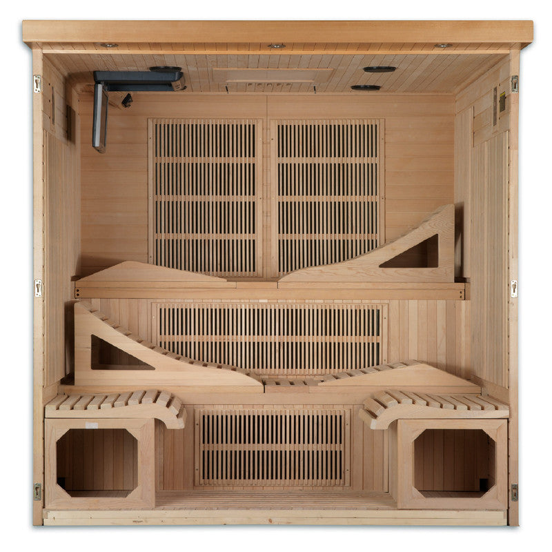 Dynamic Saunas Monaco 6-person Ultra Low EMF (Under 3MG) FAR Infrared Sauna (Canadian Hemlock)