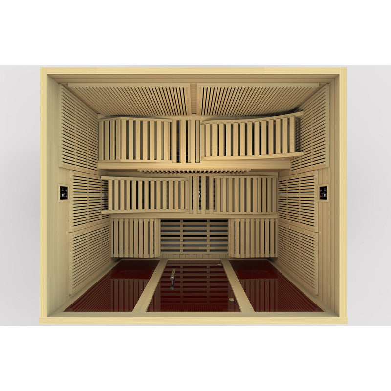 Dynamic Saunas Monaco 6-person Ultra Low EMF (Under 3MG) FAR Infrared Sauna (Canadian Hemlock)