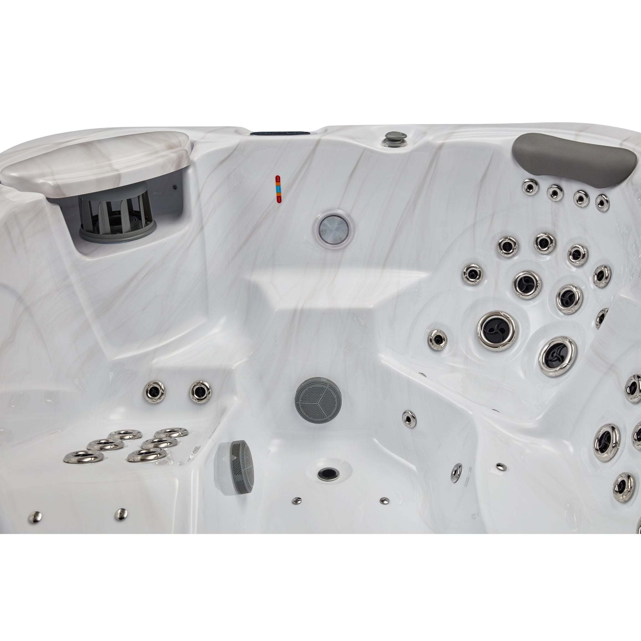 Danika 5-Person 84 Jet Lounger Hot Tub with Bluetooth