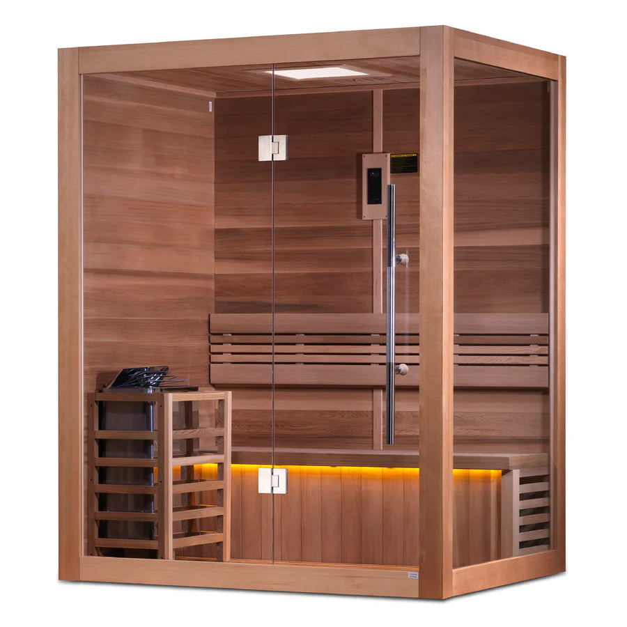 Golden Designs Hanko 2 Person Indoor Traditional Steam Sauna GDI-7202-01