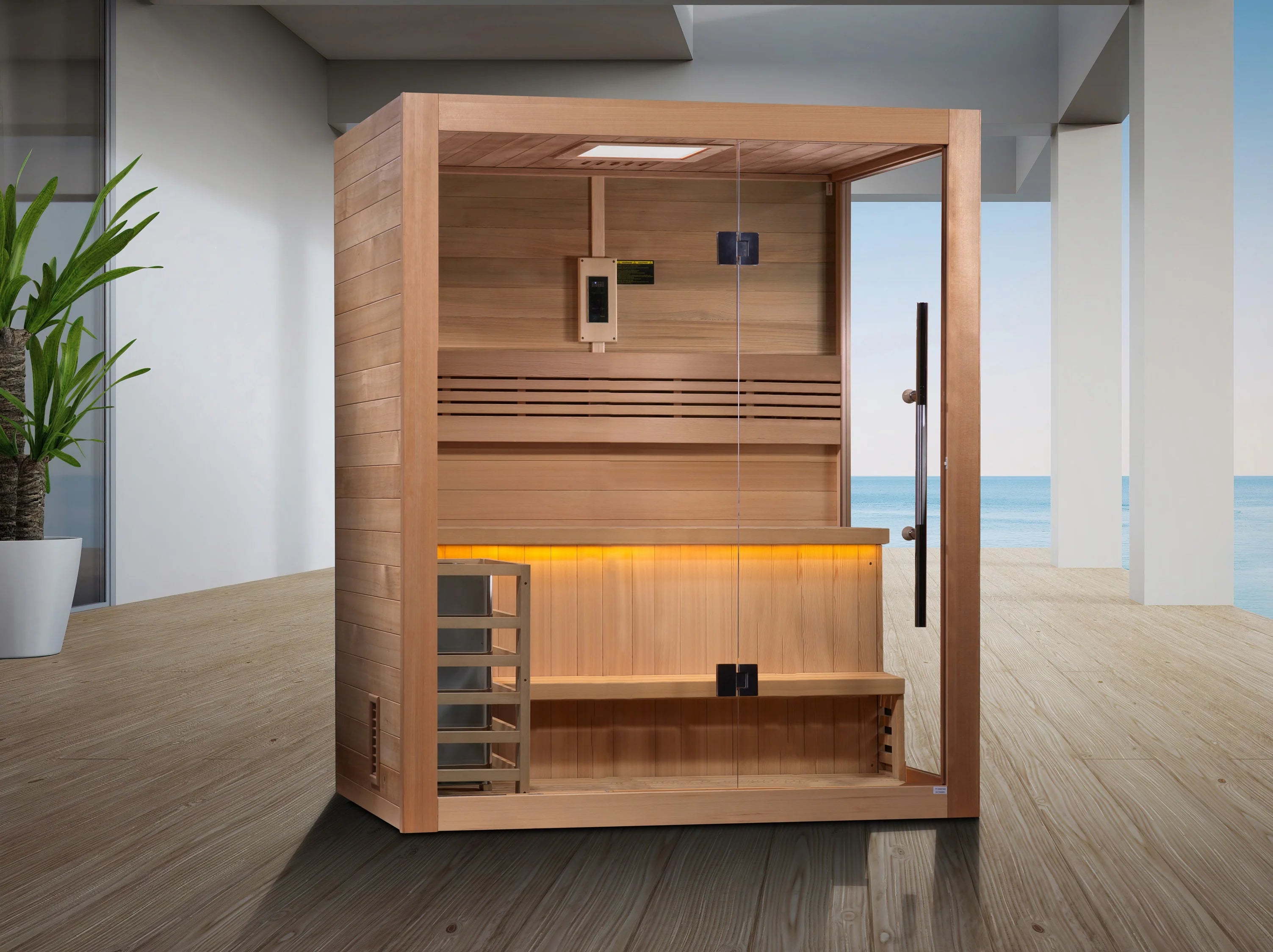 Premium quality Golden Designs Hanko 2 person steam sauna for indoor use