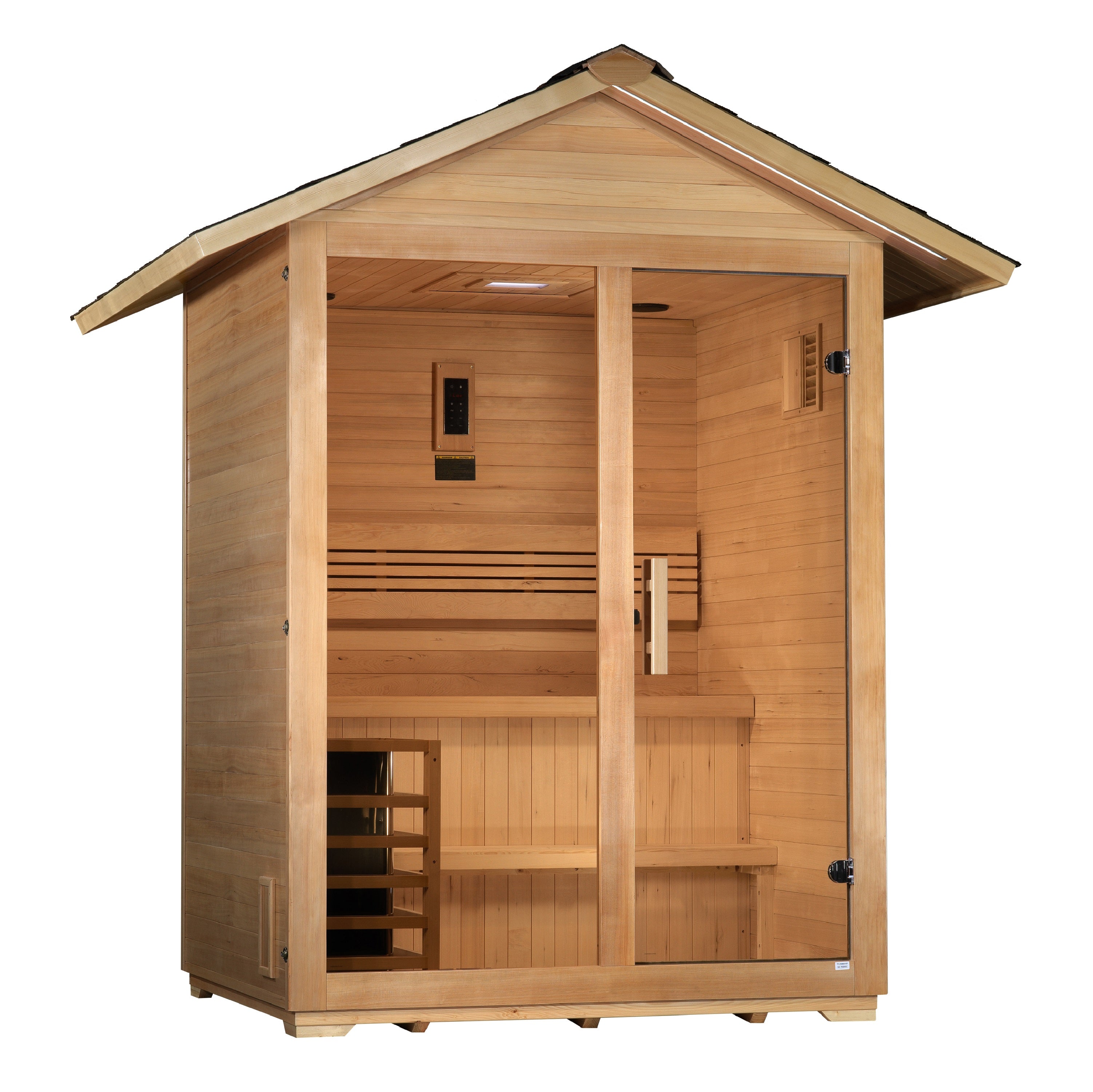 High-quality wood construction of Golden Designs Arlberg Sauna