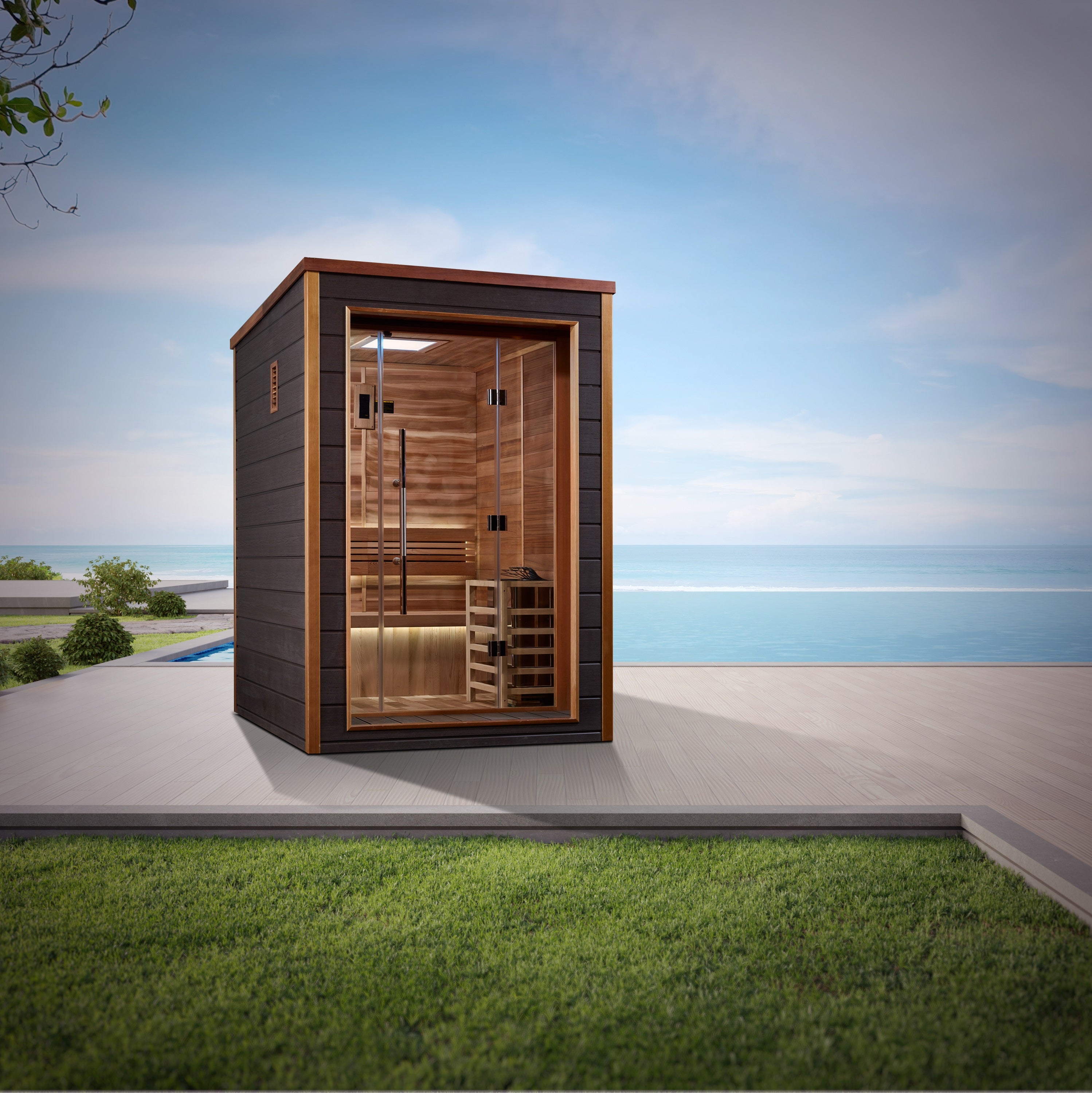 Enjoy the Outdoors with Golden Designs 2 Person Outdoor Sauna