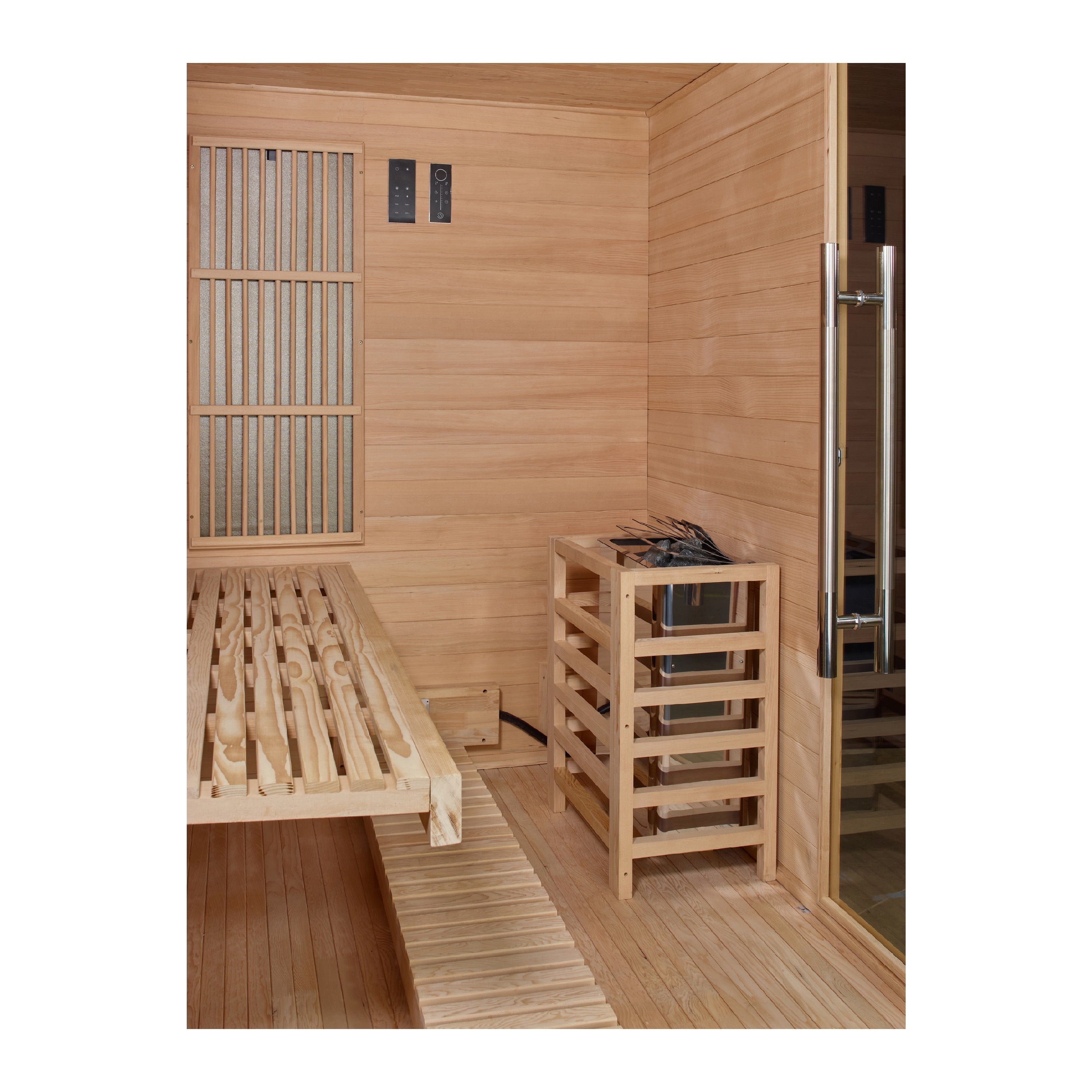  2025 GDI-8330-01 Indoor Sauna with Full Spectrum and Traditional Heater 