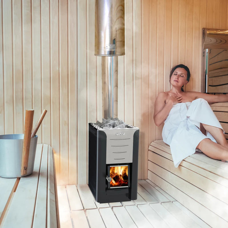 Harvia PRO Series 31kW Sauna Wood Sauna Stove Pro 36, a powerful and efficient sauna stove for large sauna rooms