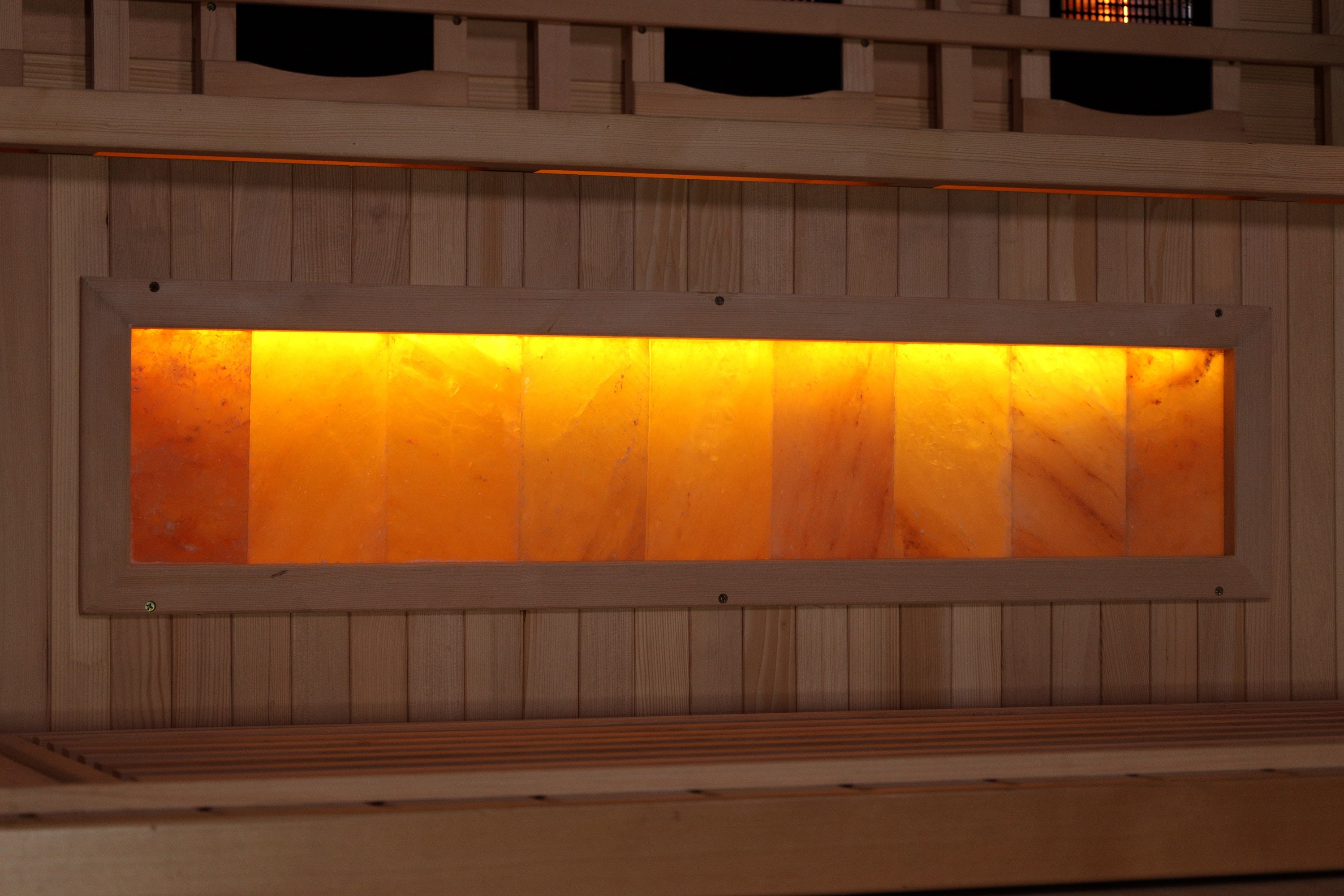  Relaxing sauna experience with Himalayan salt bar for added wellness benefits 