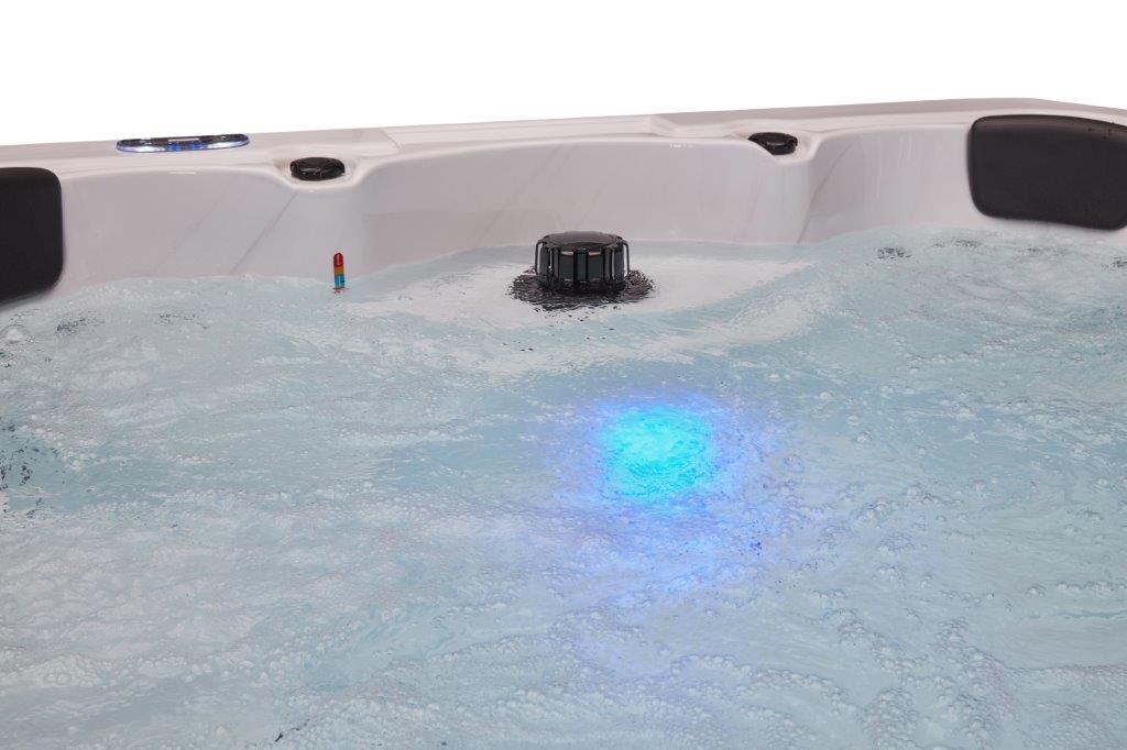 Denali 7-Person 64 Jet Hot Tub with Pearl Gray Interior and bluetooth
