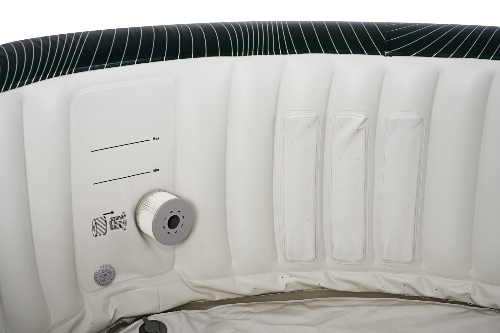 MSpa Comfort Series Meteor Luxury 2-6 Person Inflatable Hot Tub Spa W/ UVC Sanitize & Anti-Icing System