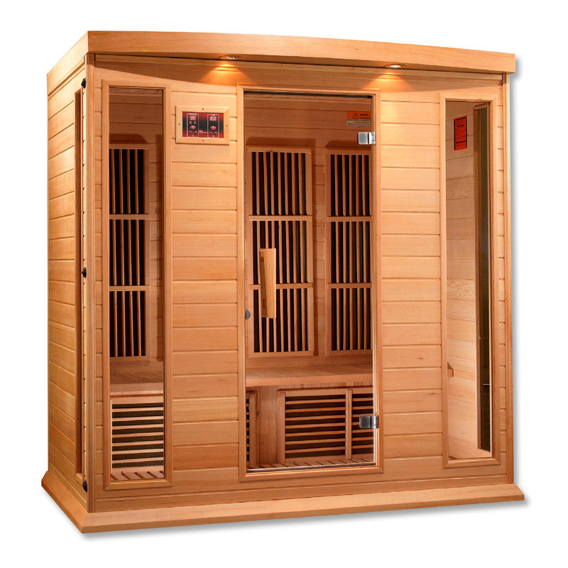 Maxxus Sauna 4-Person Low EMF (Under 8MG) FAR Infrared Sauna (Canadian Hemlock)