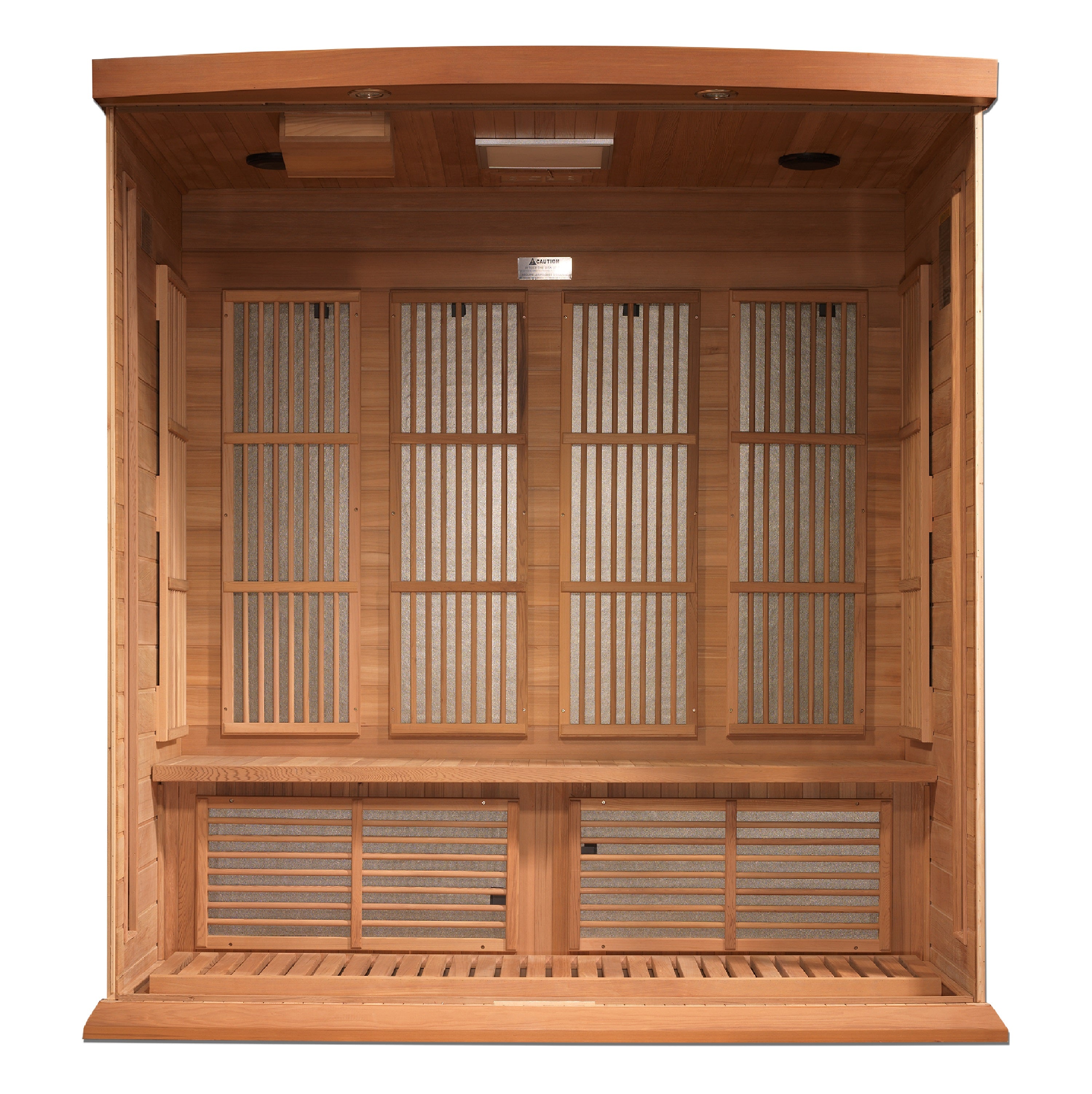 Luxurious Maxxus 4-person infrared sauna made of Canadian Red Cedar with Near Zero EMF