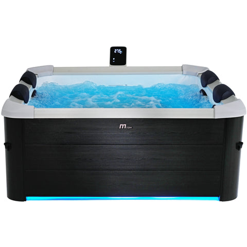 Mspa Frame Series - OSLO Luxury 2-6 Person Portable Backyard/ Outdoor Hot Tub Spa w/ OLED Touch Screen