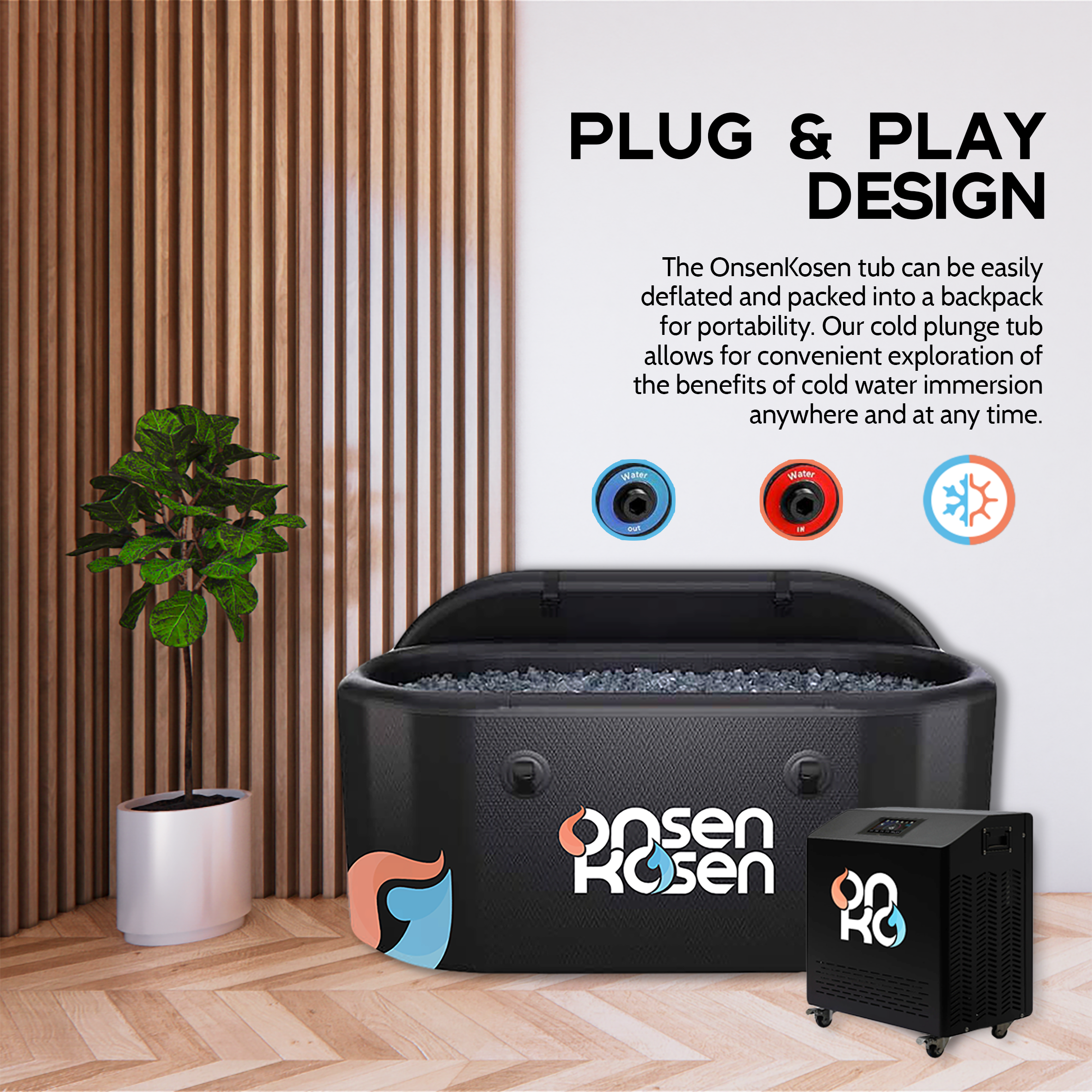 OnsenKosen Dogo 1 Person Therapy Tub