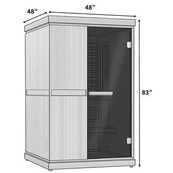 Finnmark 2 Person FD-4 Trinity™ Infrared & Steam Sauna Combo (Hybrid Sauna) advanced infrared technology for deep heat penetration and detoxification