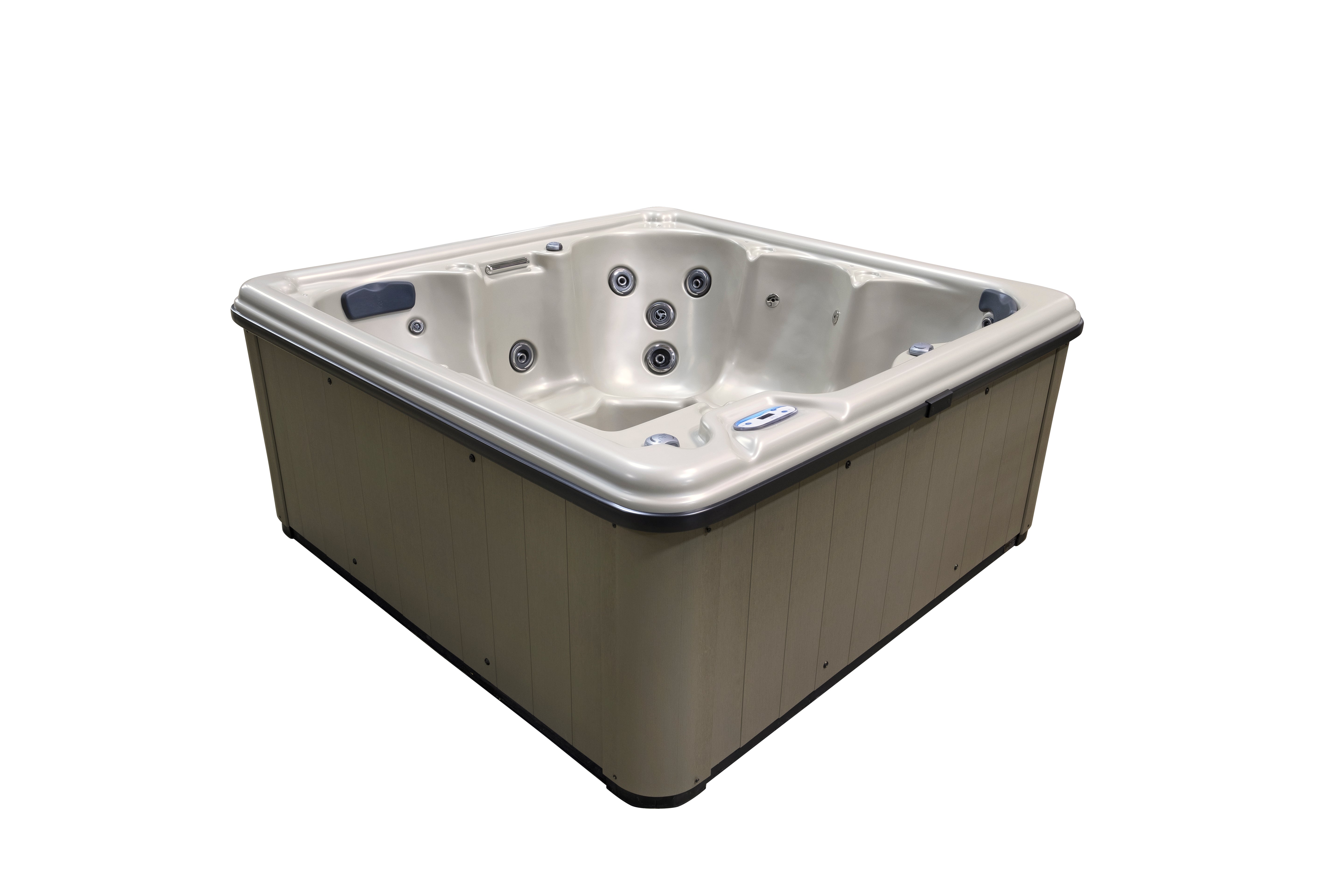 The durable and stylish construction of the Supreme hot tub spa, perfect for any backyard oasis