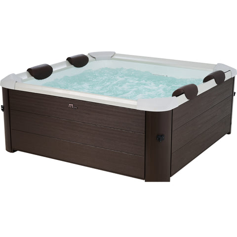 Mspa Frame Series - Tribeca Luxury 2-6 Person Portable Backyard/ Outdoor Hot Tub Spa W/ OLED Touch Screen, Anti-Icing System