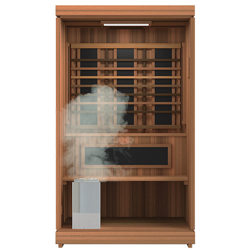 The Energize 2 Person Hybrid (Full Spectrum IR and Traditional) Sauna | Finnmark