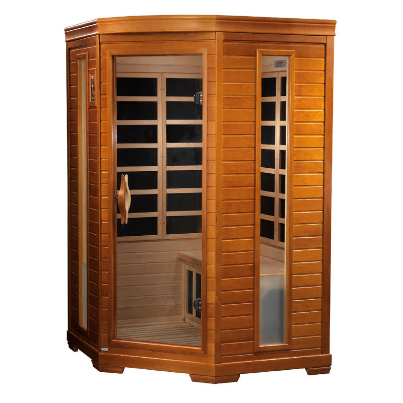 Dynamic Sauna Heming 2 Person Corner Fit FAR Infrared Sauna